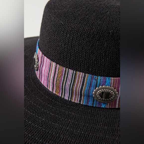 Anthropologie Western Trimmed Boater Hat - Picture 5 of 7